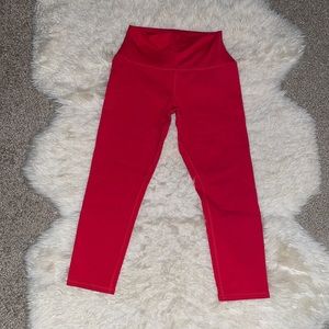 Alo red cropped leggings